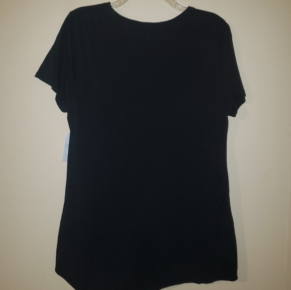 Black high-low t-shirt - Picture 4 of 7